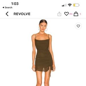 Green mini dress from revolve